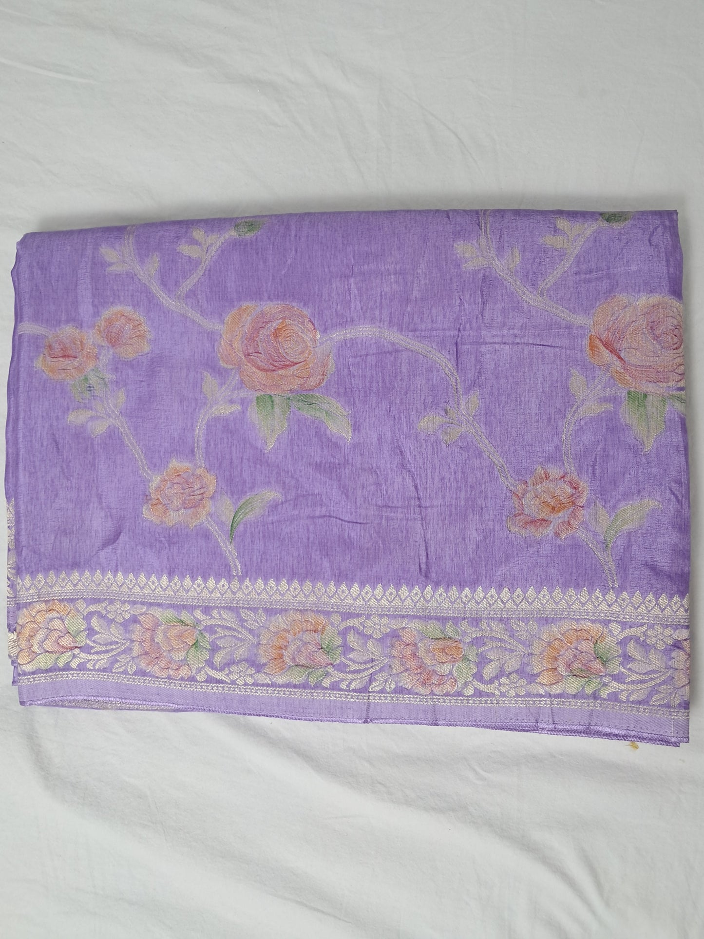 Gulab Jaal Handbrush Saree