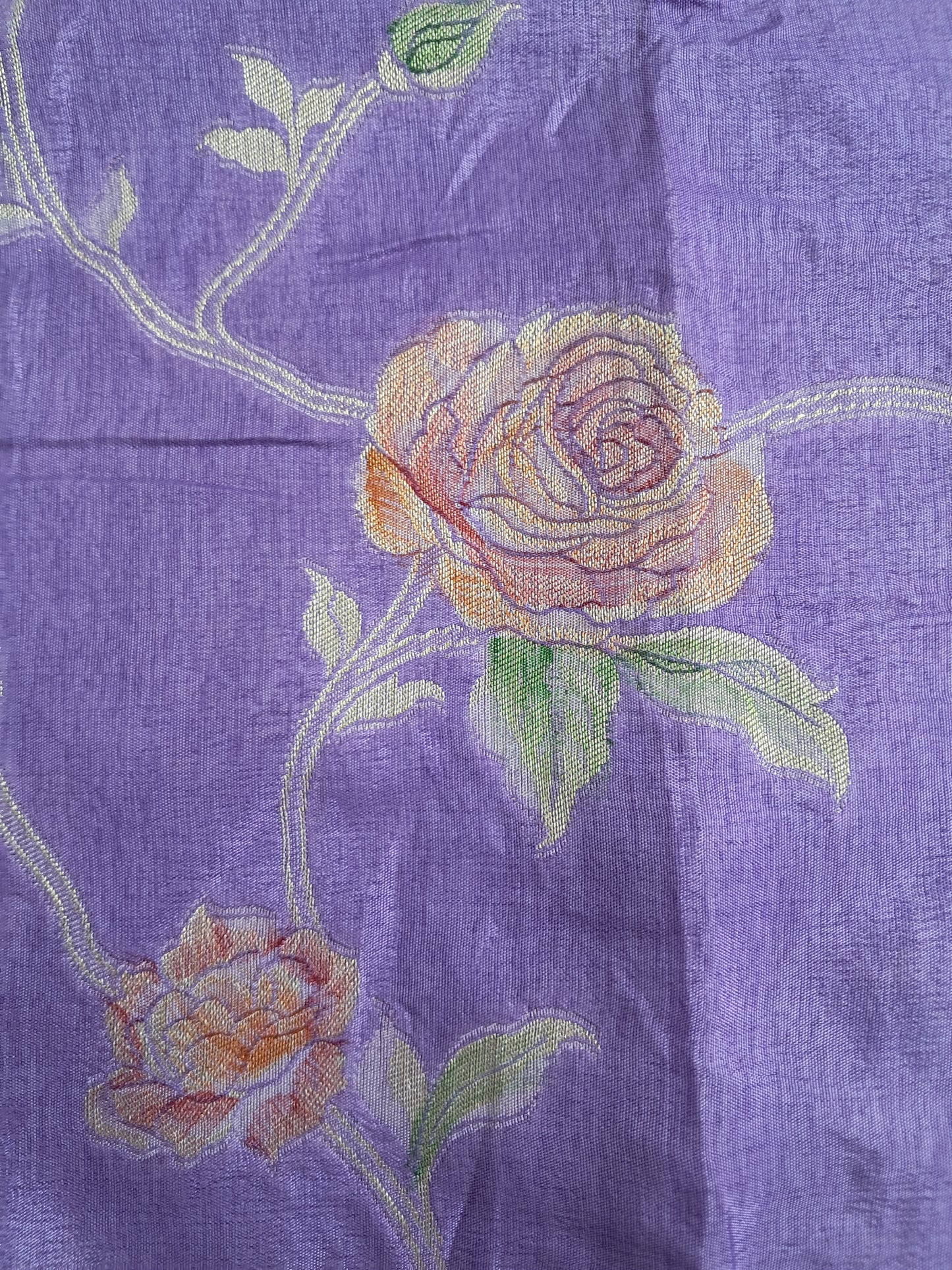 Gulab Jaal Handbrush Saree